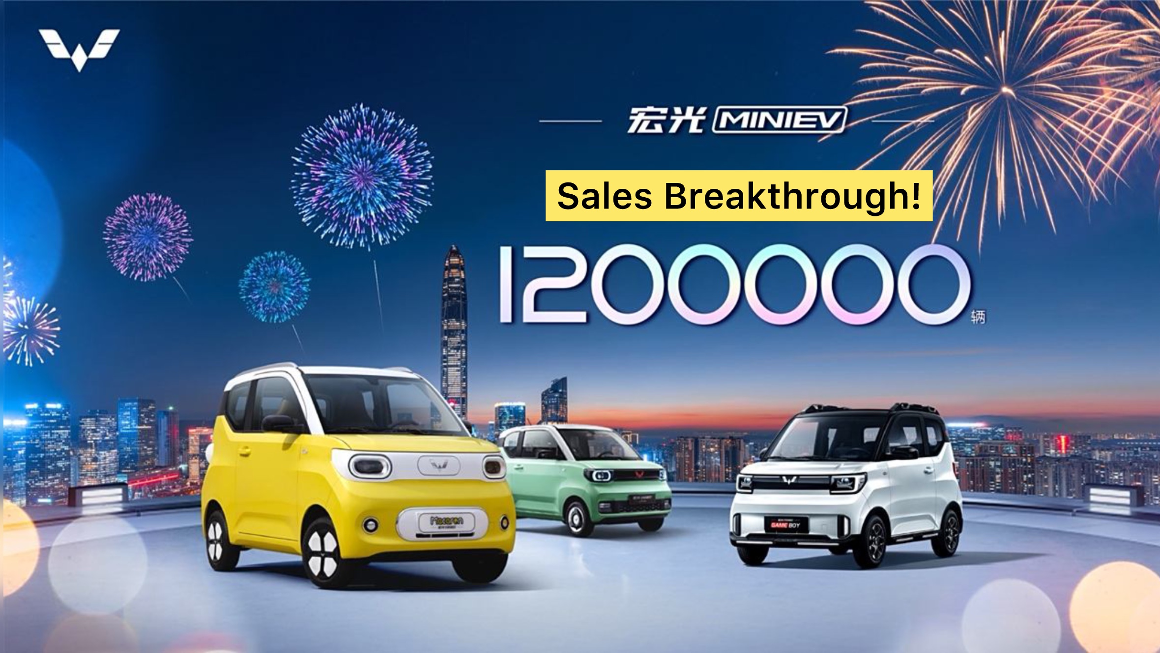 SAIC-GM-Wuling Announces 1.2 MILLION Sales for Hongguang MINI EV Family